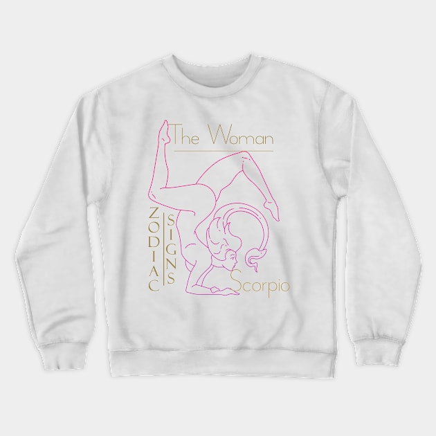 The woman Scorpio Crewneck Sweatshirt by KrasiStaleva